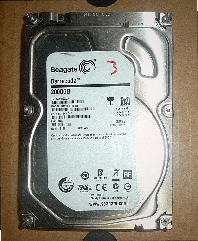 Seagate Barracuda 3.5" SATA 2TB Desktop HDD Hard Drive ST2000DM001 7200RPM