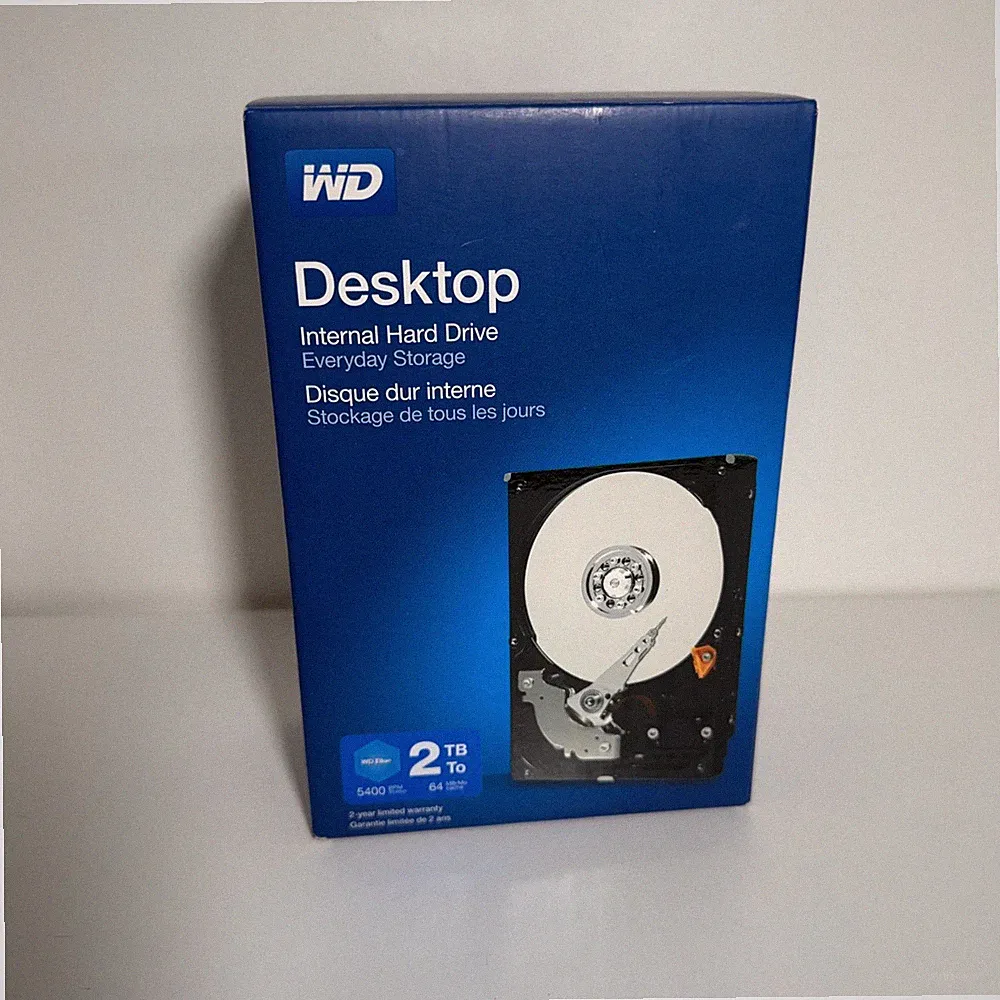 WD Blue 2TB Internal Hard Drive Desktop 3.5" Blue 5400 RPM SATA