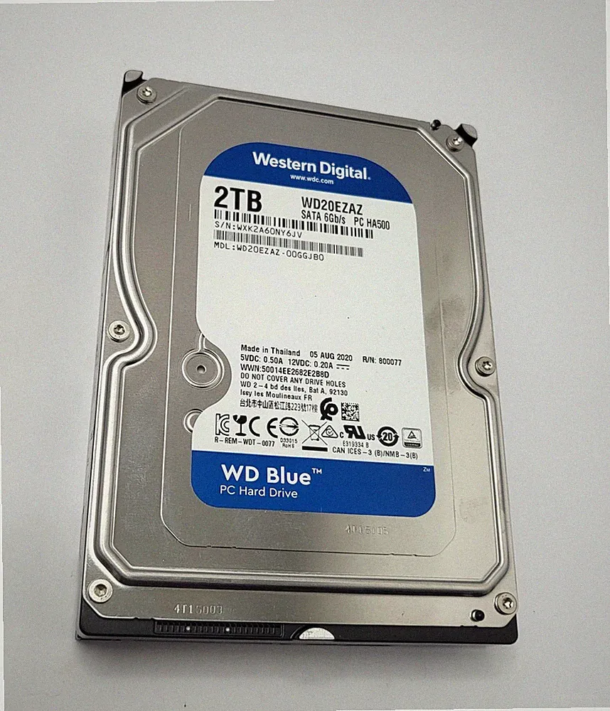 Western Digital WD Blue 2TB 3.5in SATA III Internal Desktop PC Hard Drive